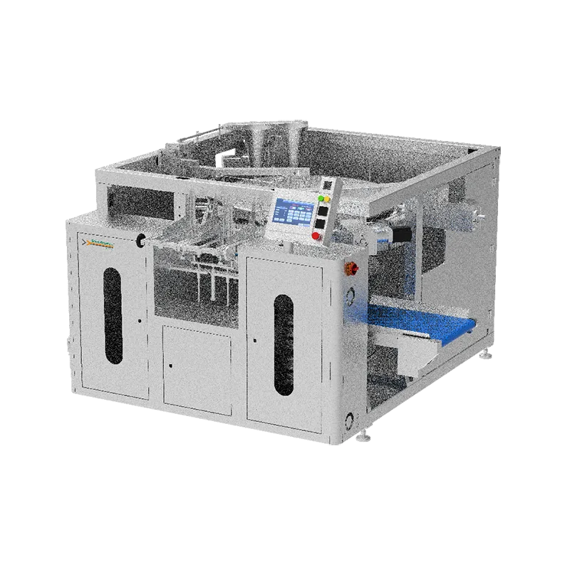 Scelleuse de remplissage de sachets préfabriqués rotatifs, 8 stations